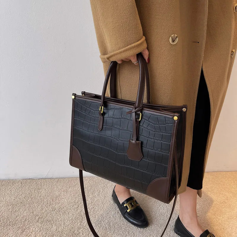 2025 Spacious Tote Bag for Women - Trendy Shoulder Purse, Casual Crossbody Bag, Adjustable Strap, Stylish Office Commute Handbag