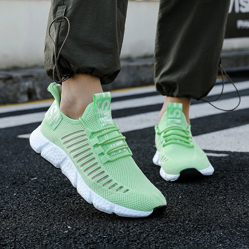 Fashion Men's Shoes Sneakers 2024 Lightweight Platform Mesh Breathable Summer Hollow Casual Outdoor Running Vulcanized Shoes