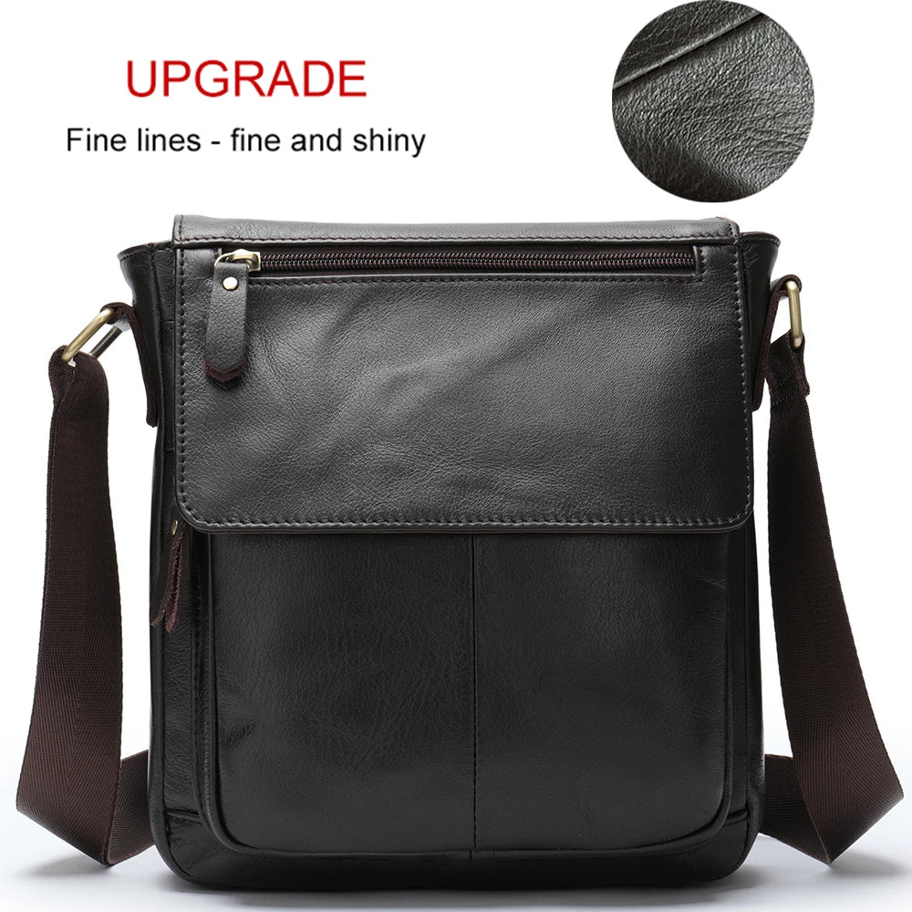 MVA Men's Genuine Leather Bag Crossbody Bags for Men Messenger Bag Men Leather Men's Shoulder Bags Male man Handbags 819