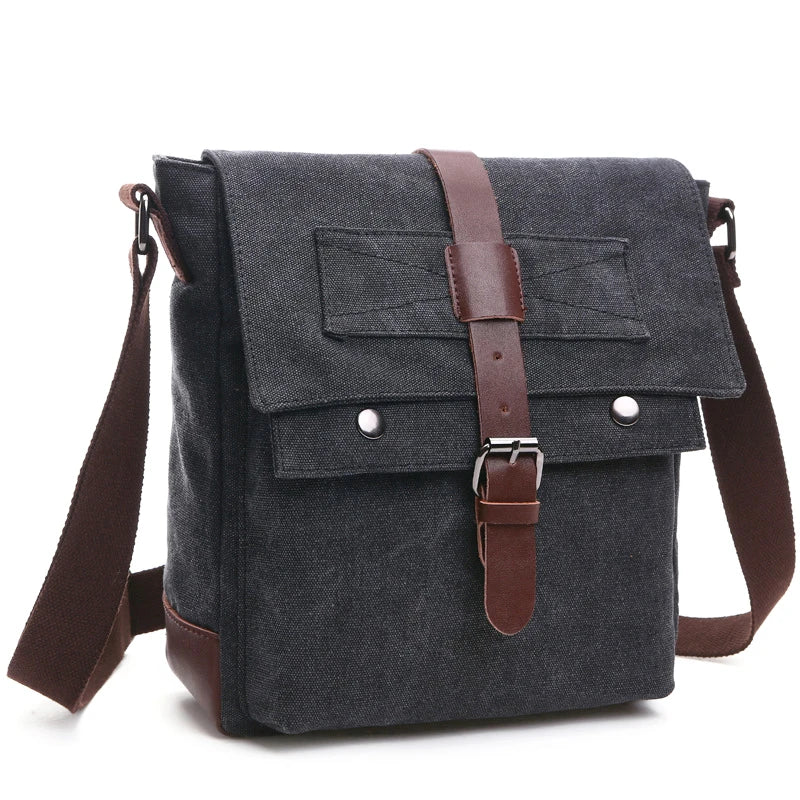 New Men Messenger Bags vintage Canvas Handbags Leisure Work Travel Bag Man Business Crossbody Bags Briefcase for Male