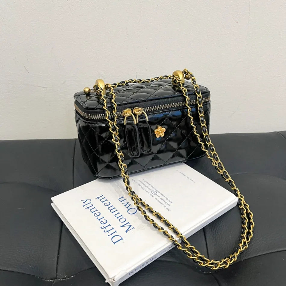 Fashion Mini Shoulder Party Bags for Women 2025 PU Leather Handbag Ladies Chain Crossbody Bags Female Small Square Pocket Bag