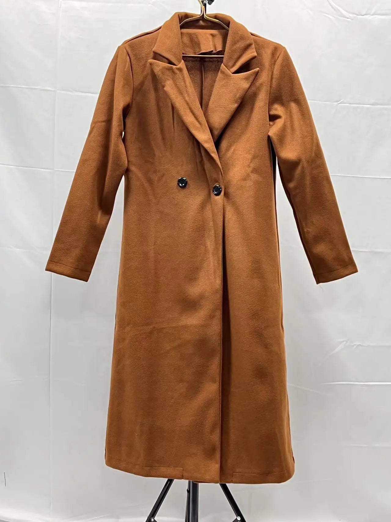 Suit woolen coat women senior sense 2024 autumn and winter new shoulder slimming Korean version thickened woolen coat