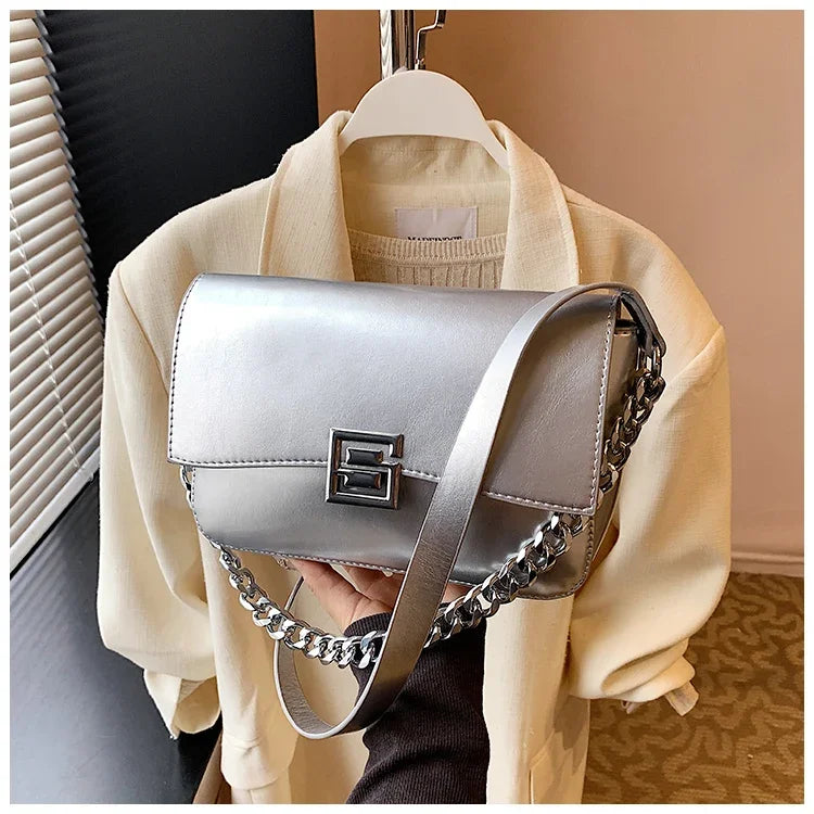 Women's Handbag Crossbody Messenger Elegant Classic Leather By Famous Designer Luxury Brand For Fashion Ladies
