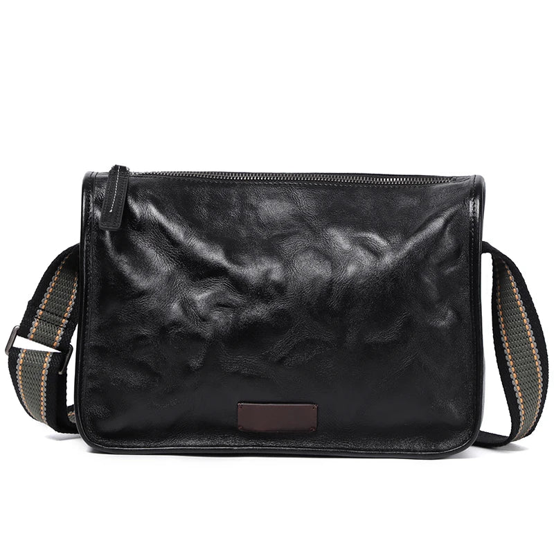 New Design Men Bag Luxury boys Crossbody Bag First Layer Cowhide Leather Shoulder Bags Fashion Flap Messenger Bag Quality
