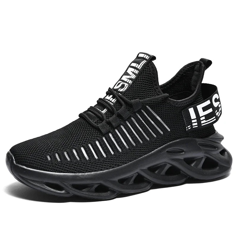Hot New Men Chunky Sneakers Mesh Breathable Summer Fashion Platform Lightweight Mens Casual Shoes White Big Size 39-46