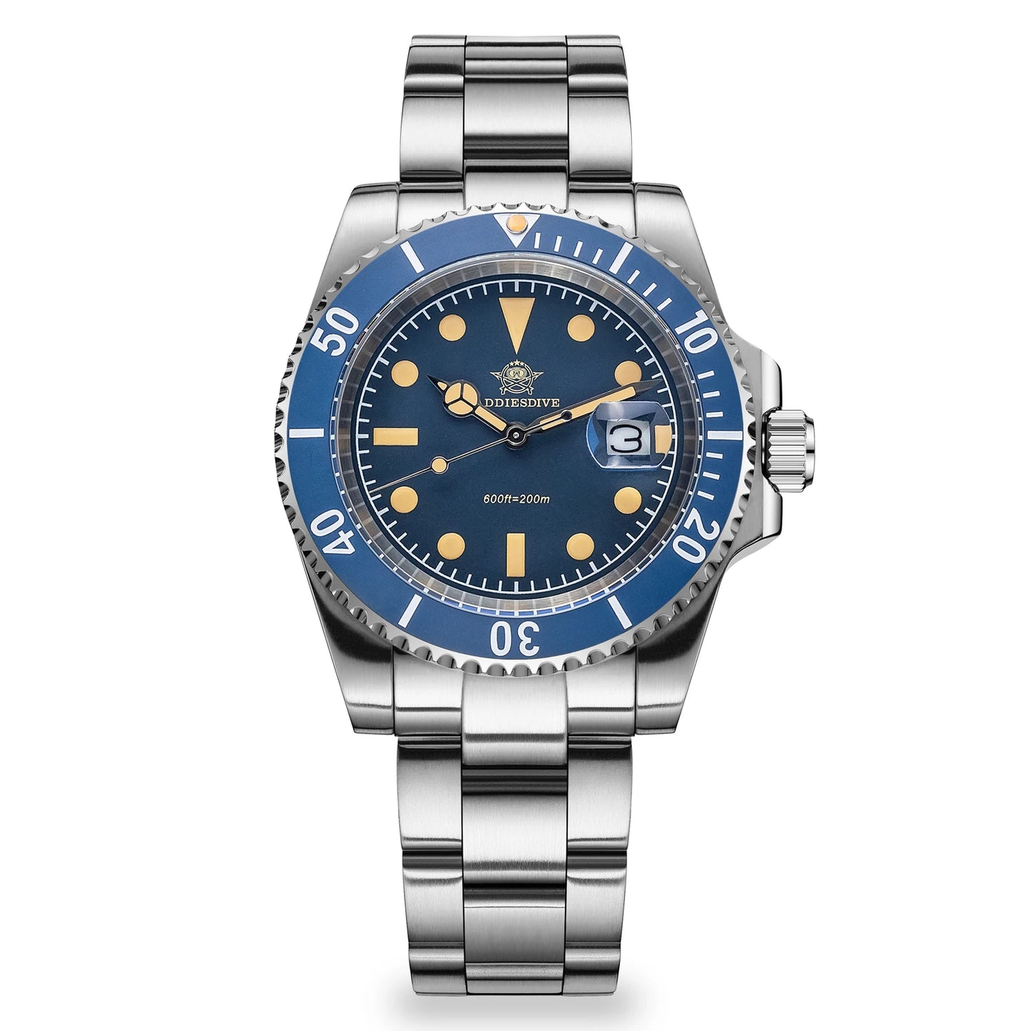 ADDIESDIVE AD2054 Quartz Watch 200M Waterproof Stainless Steel Men's Watches Super Luminous Miyota 2115 Reloj Hombre WristWatch