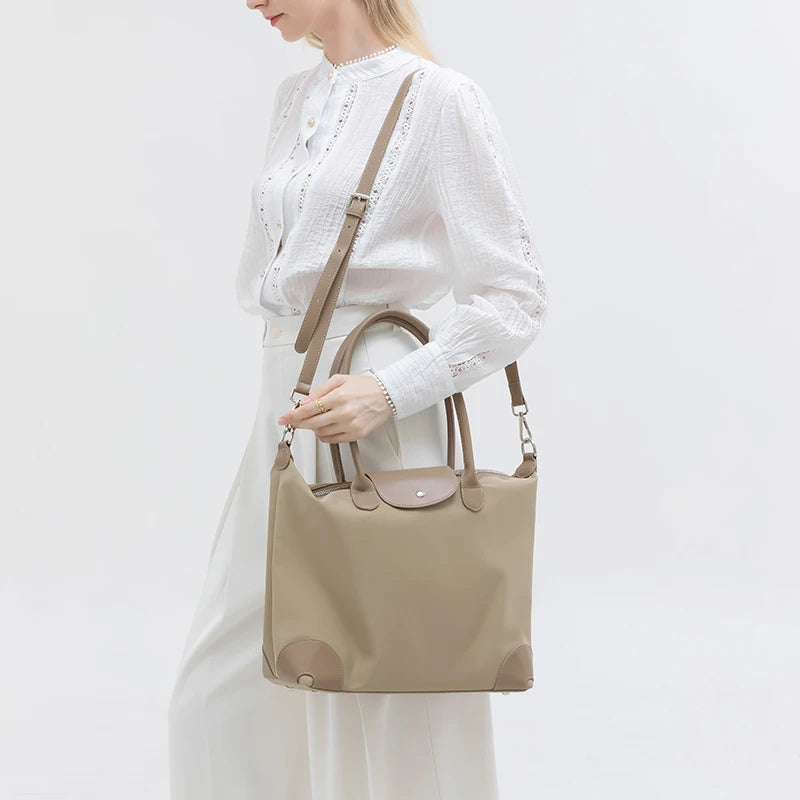 Women's Tote Bag Large Capacity Waterproof Oxford Cloth Women Shoulder Bag Luxury Designer Crossbody Bags Foldable Handbags