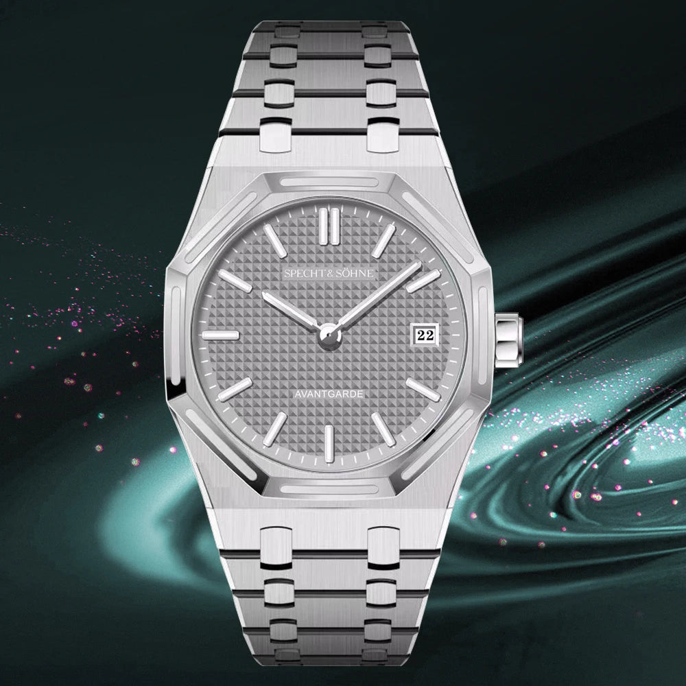 2025 New Specht & Söhne 38mm Quartz Wristwatch For Men Luminous Sapphire Crystal Ultrathin Stainless Steel Watch 50M Waterproof