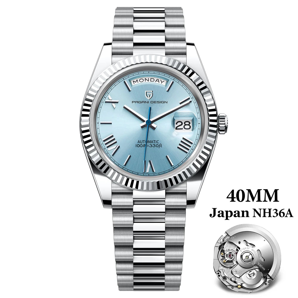 PAGANI DESIGN DD36 Gold Green V2 Men's Mechanical Watches Luxury Automatic Watch For Men 2023 New AR Sapphire glass Wrist watch