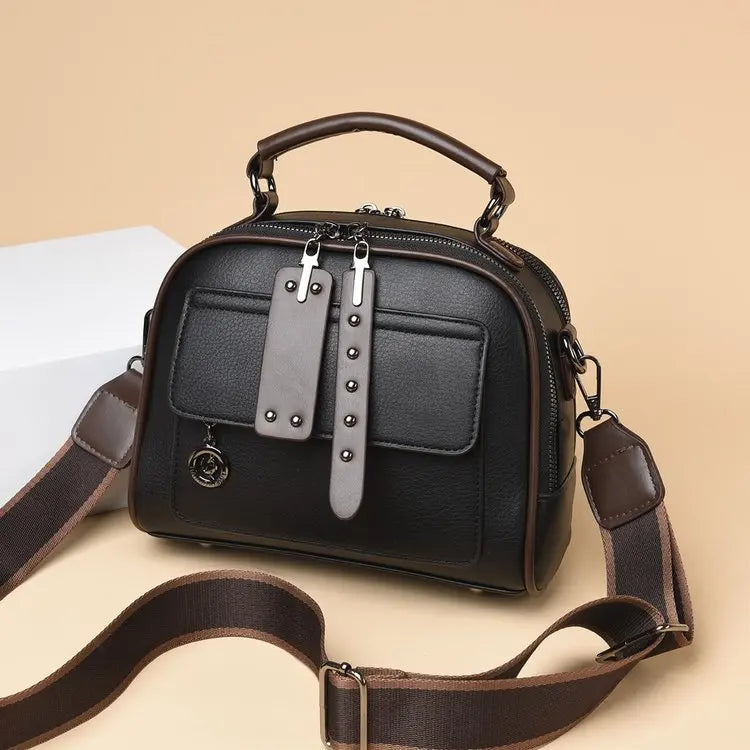 2025 New Women's Handbag - Simple Versatile Crossbody/Shoulder Bag, Multi-layer with Premium Texture