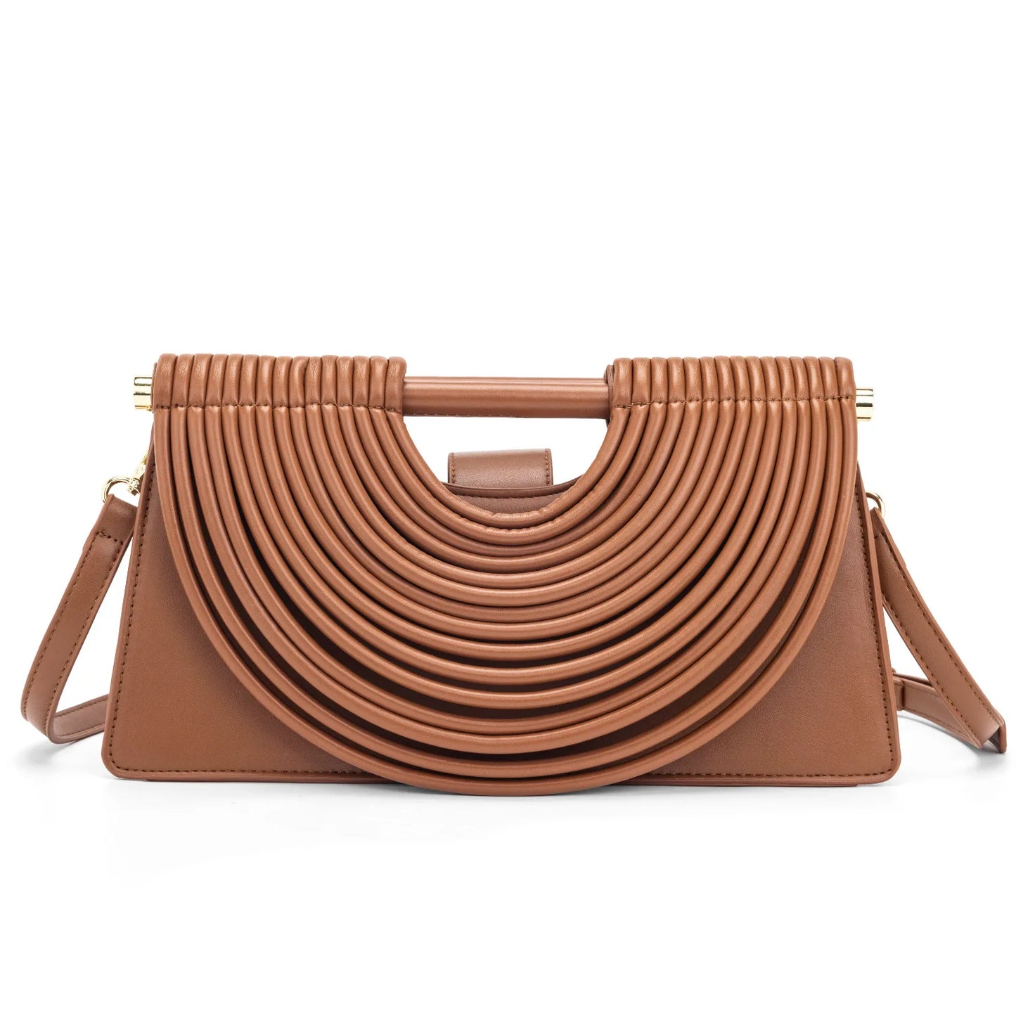 Handbags for Women 2025 New Gold Luxury Designer Soft Pu Leather Messenger Bags Single Shoulder Bags