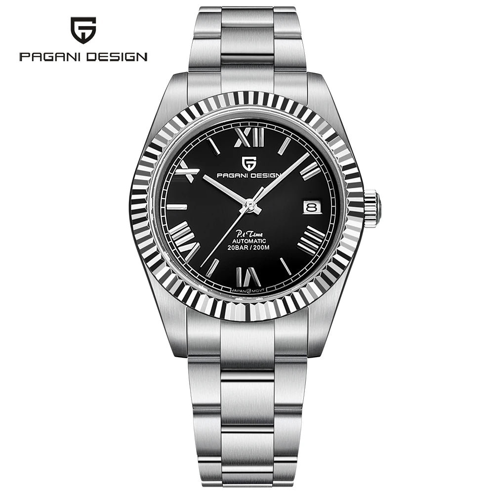 2024 New PAGANI DESIGN DD40 Mens Automatic Watches Men Mechanical Wristwatch AR Sapphire Waterproof Stainless Steel Reloj Hombre
