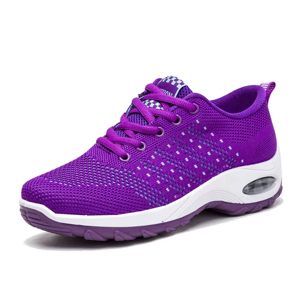 Woman Sneakers Fashion Casual Shoes Summer Cushion Mesh Female Shoes Comfortable Breathable Heightening Sneakers for Women