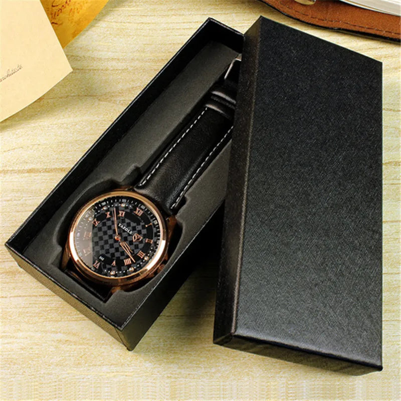 Single Watch Box Paper Watch Box Travel Watch Jewelry Boxes WristWatch Display Case Watch Gift Packaging Box With Sponge