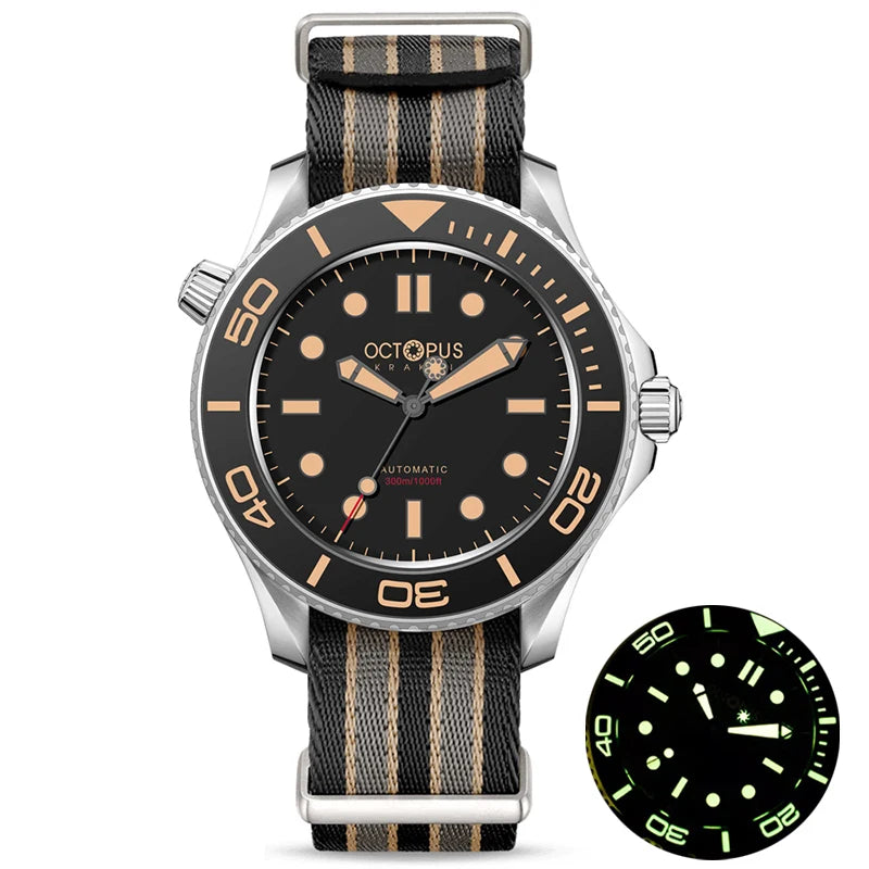 Octopus NTTD Man watches Automatic Diver Watch Mechanical Watch Retro Luminous 300M Waterproof PT5000 SW200 Movement Mens Watch