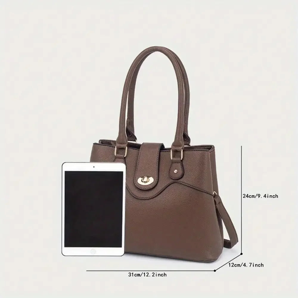 New tote bag handbag women's bag simple shoulder bag versatile women's bag messenger big bag commuting to work simple tote bag