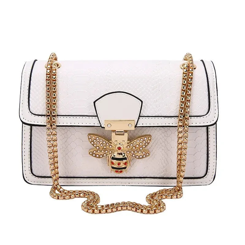 Luxury Handbags for Women Crossbody Bags Bee Lock Tote Casual Flap Purses Crocodile Print Leather Handbag Ladies Shoulder Bags