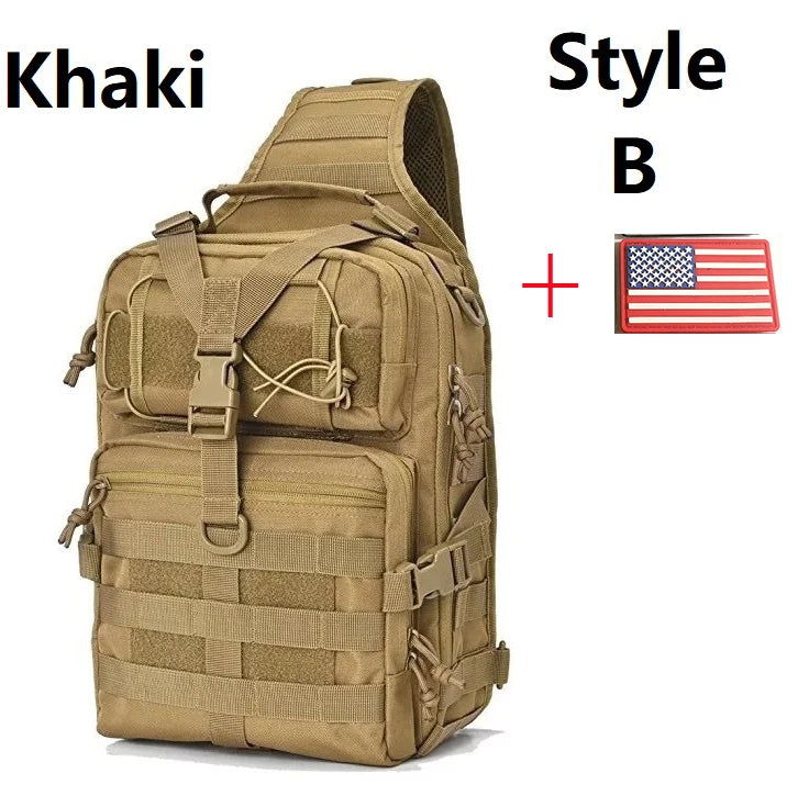 Sling Backpack Molle Waterproof Rucksack Bag Shoulder Bags Hiking Camping Travelling Backpacks Chest Bags