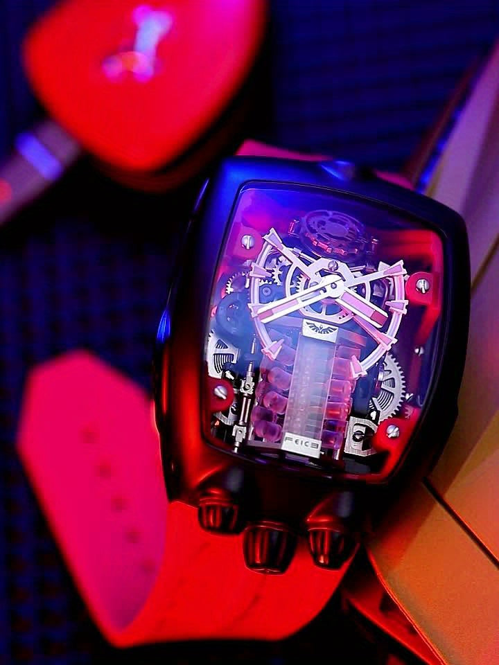 [FEICE Mechanical Watch] FEICE Brand Automatic Mechanical Supercar Concept Watch - High-end Large Dial Men's Watches - Waterproof Fashion Trend Men's Watches Without Battery Gifts For Men