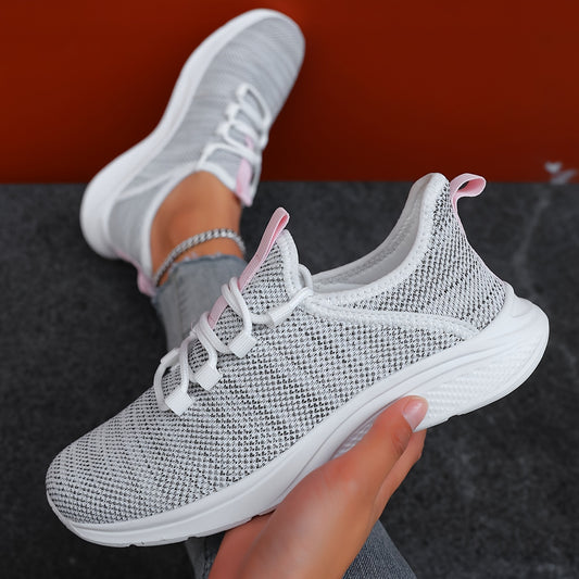 Four Seasons Shoes Fashion Casual Women's Breathable Lightweight Anti-slip Wear-resistant Outdoor Sports Shoes Men's Running Shoes Sports Trendy Shoes Road Running Shoes Mesh Women's Shoes