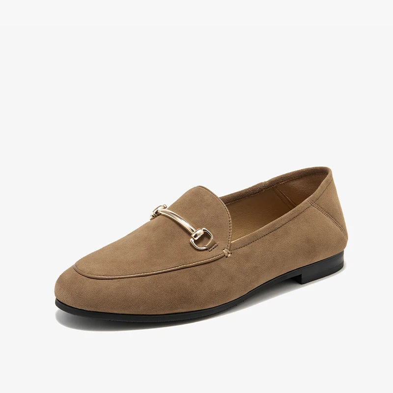 BEAUTODAY Dress Shoes Women Loafers Cow Leather Sheepskin Rubber Formal Business Suit Ladies 2025 Spring Autumn Handmade 27171