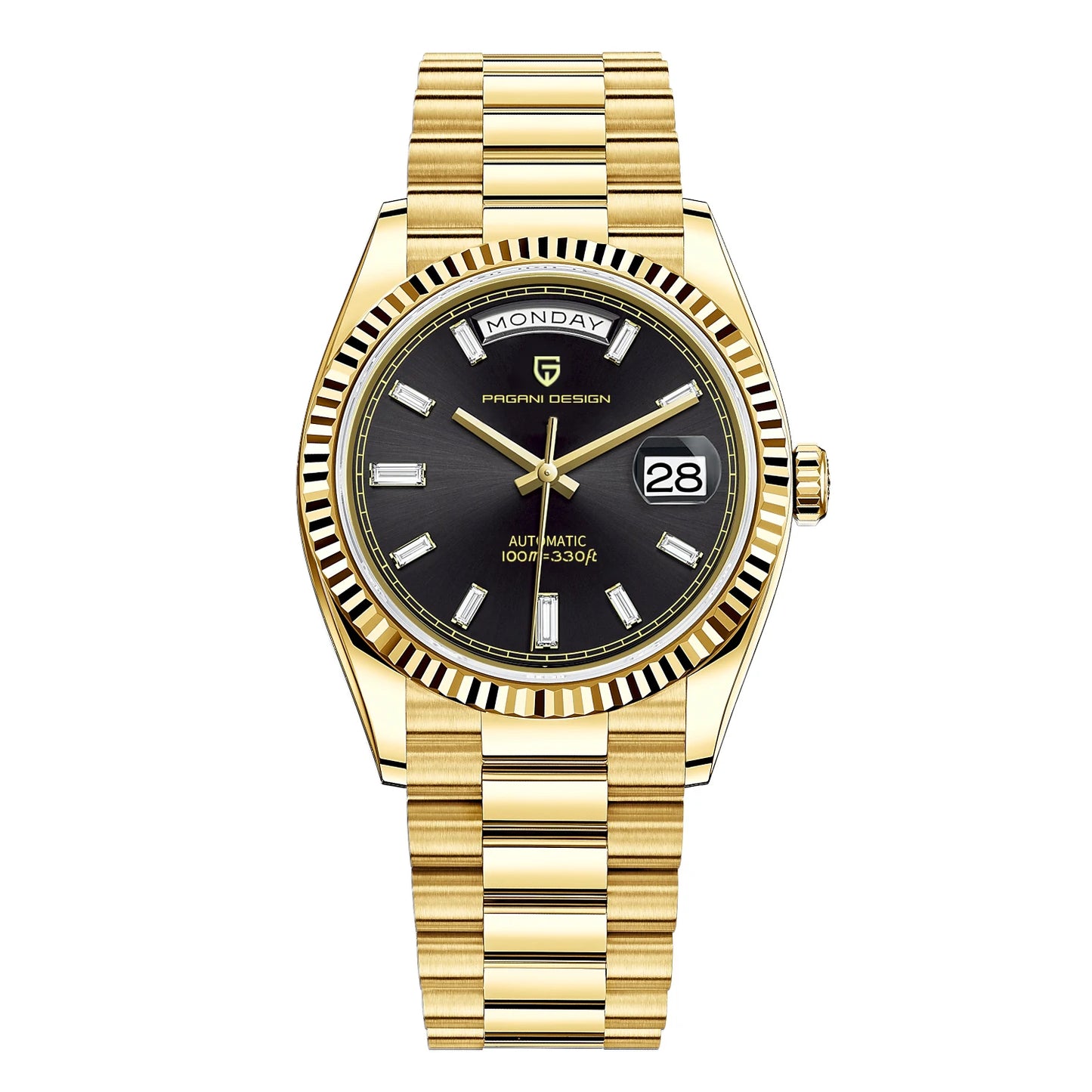 PAGANI DESIGN DD36 Gold Green V2 Men's Mechanical Watches Luxury Automatic Watch For Men 2023 New AR Sapphire glass Wrist watch