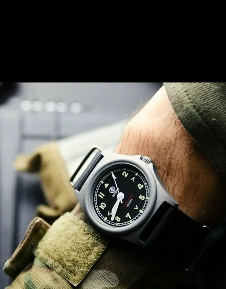 QM Quartz Watch 38mm Miyota Japan Movement Steel Pathfinder MWC Military Army Matt Steel Finish New in Luminous 8018 Waterproof