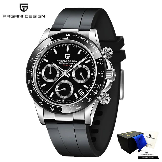 PAGANI DESIGN Men Automatic Watches Top Brand Luxury Quartz Watch For Men Chronograph Sapphire VK63 Wristwatch Reloj Hombre 2024