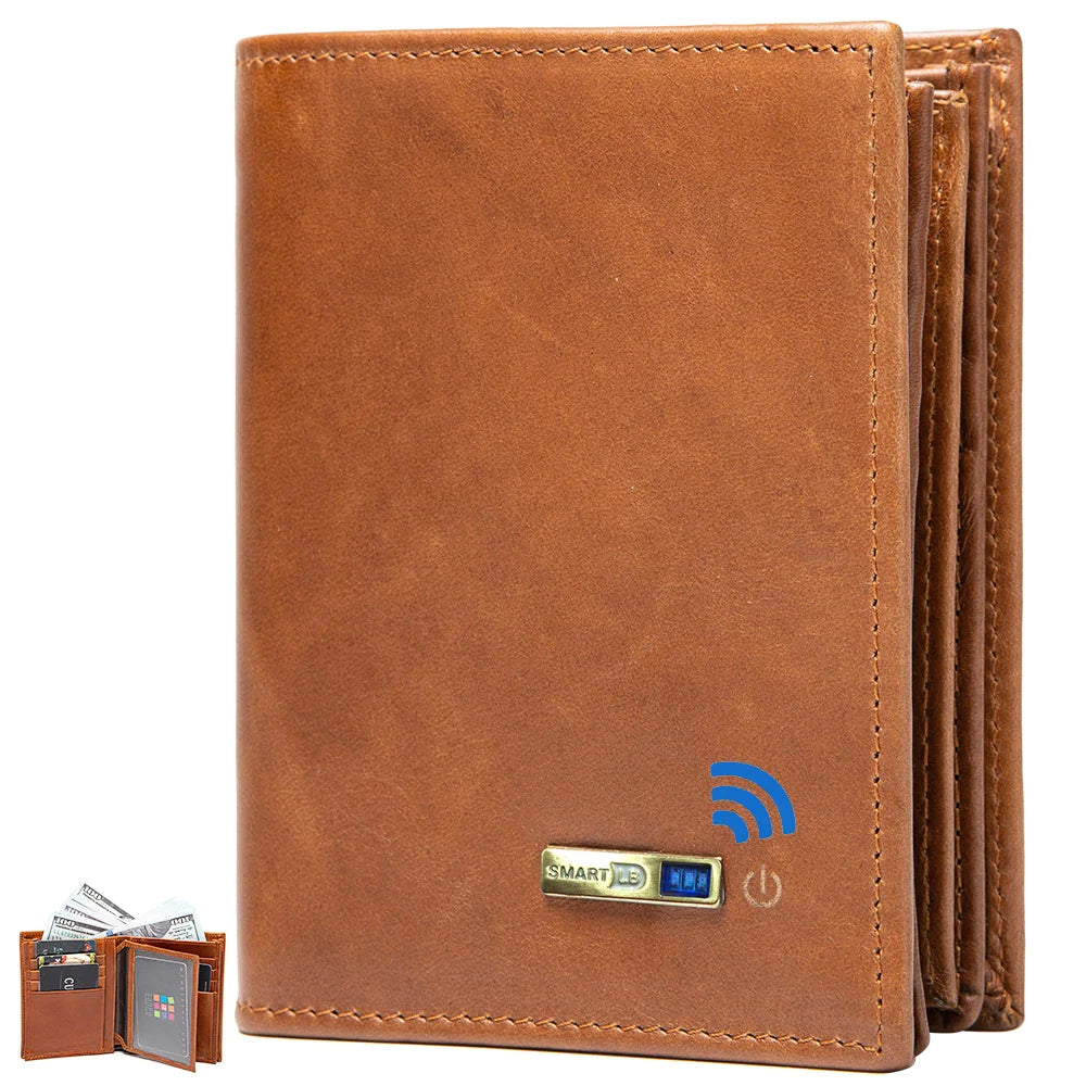 Billetera con gps Tracker Card Android And IOS,Smart Wallet for Men Best 2025 New Fathers Day Gift Birthday Gifts For Dad