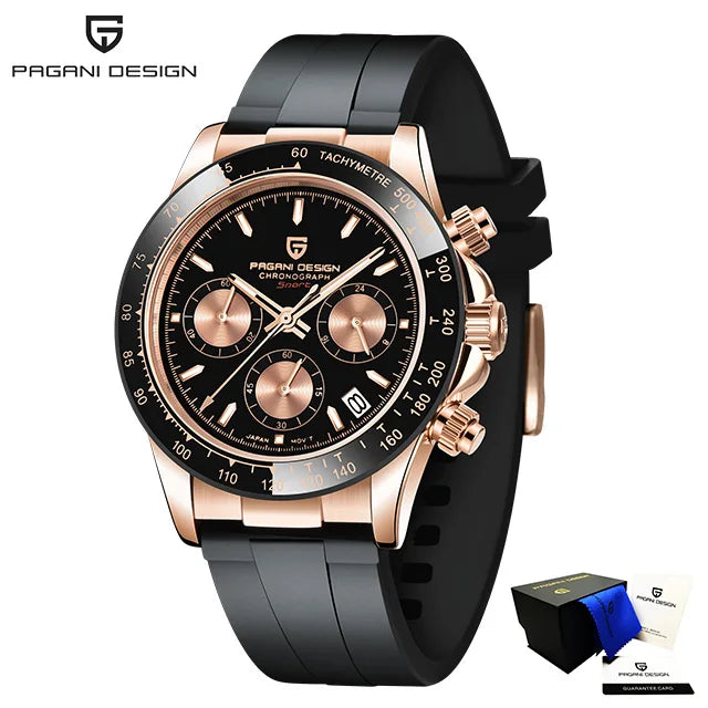 PAGANI DESIGN Men Automatic Watches Top Brand Luxury Quartz Watch For Men Chronograph Sapphire VK63 Wristwatch Reloj Hombre 2024