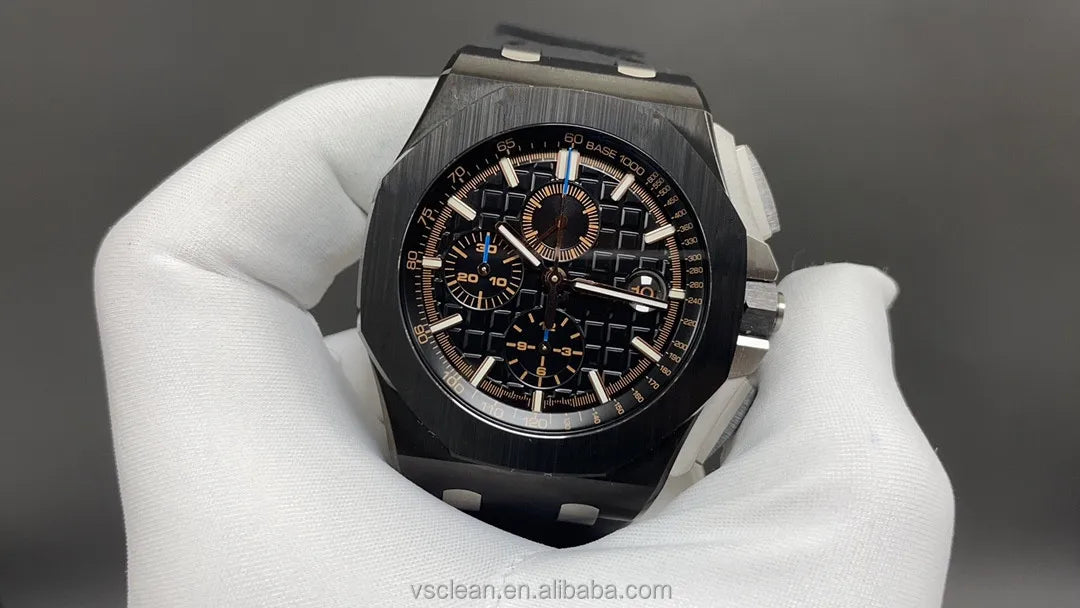 HB Factory New Luxury Men's Women's Watches 26400 Oakk Chronograph Automatic Mechanical Movement 44MM White Dial Ceramic Bezel