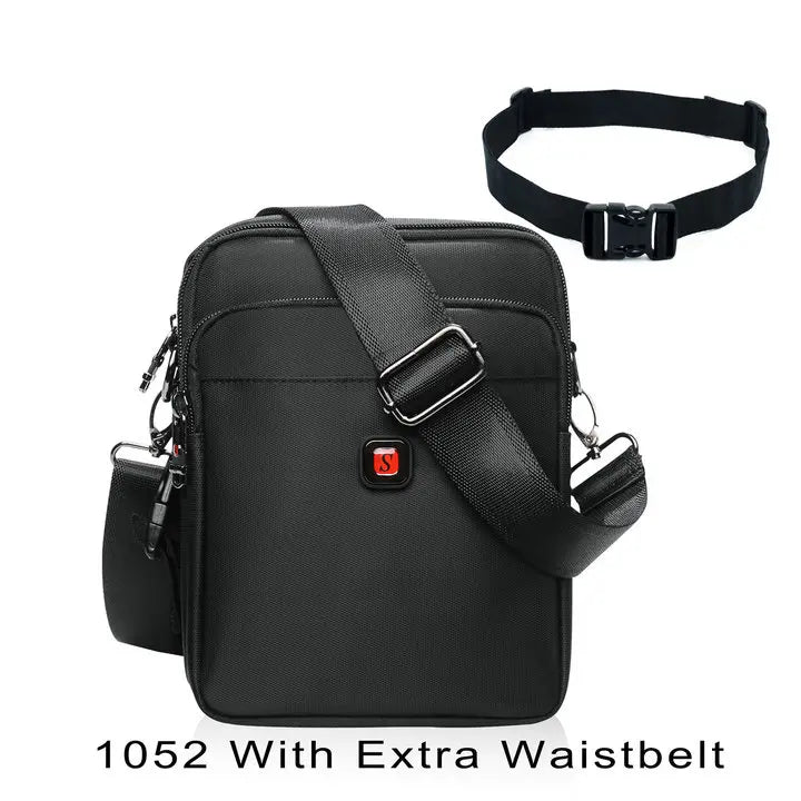 Soperwillton 2020 Men's Bag Shoulder Crossbody Messenger Bag Oxford Water-resistent Waist Packs Zipper Bag For Men Travel Bag