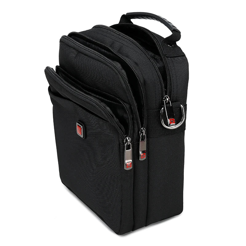 JANGEAR Men Lightweight Nylon Bags Casual Shoulder Bag Travel Tote Waterproof Shoulder Bags Mens Business Horizontal Handbag