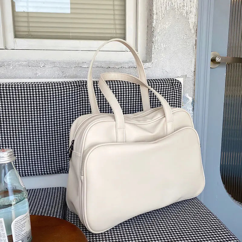 White Big Tote Bags for Women Crossbody Bag Fashion Trend Shoulder Bag Female Large Capacity PU Leather Shopper Handbags Sac