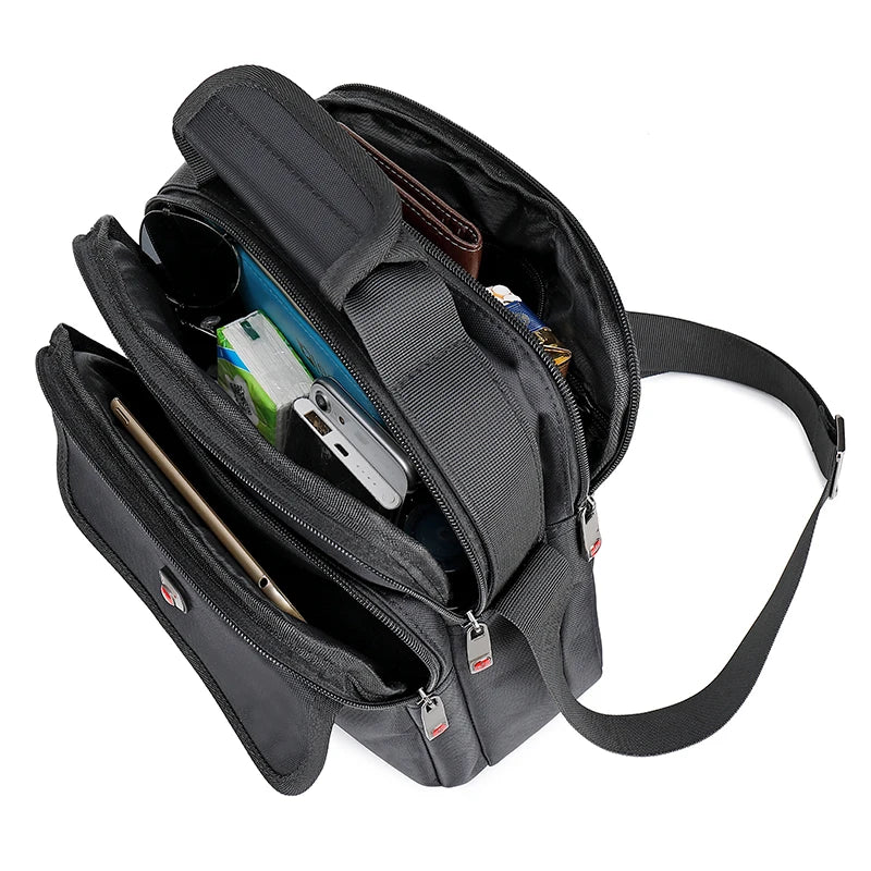 JANGEAR Men's Bag Totes Handbag Waterproof Heavy Protective Cotton Oxford Men Messenger Bags Shoulder Bag Male Business Work Bag