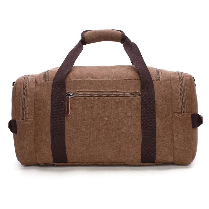 2021 High Quality Man Canvas Bag Black Outdoor Hiking Handbags Men Travel Duffle Bag Large Capacity Shoulder Bags For Boy