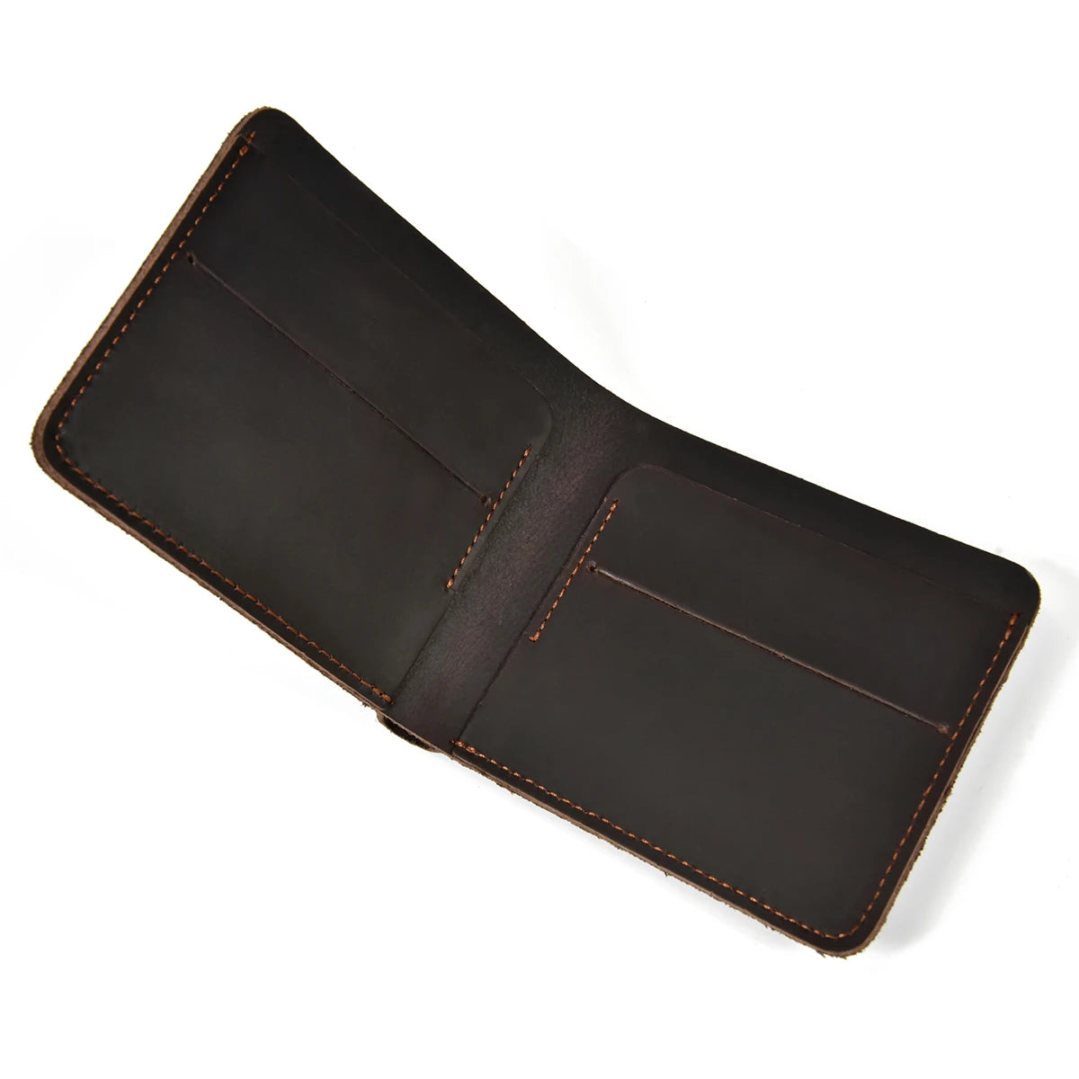 Newsbirds Simple Design Leather Short Wallet For Men Male Real Cowskin Short Card Purse Mini Men's Slim Purse Men Wallet Thin