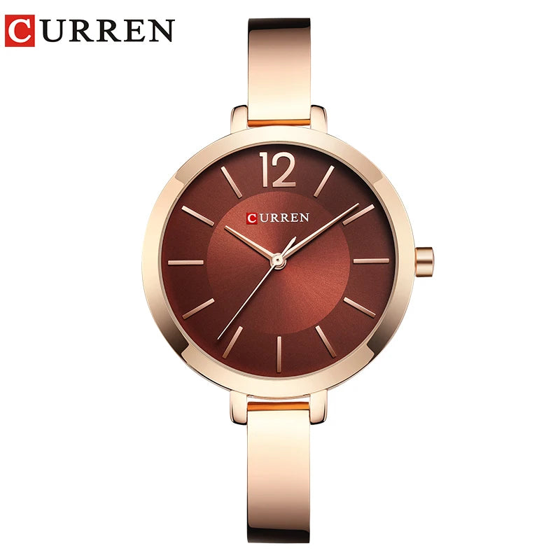 CURREN Watch For Women 9012 Top Brand Luxury Quartz Clock Casual Fashion Ladies Wristwatch Lady Clock Relogio Feminino
