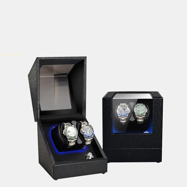 IBBETON Automatic Luxury Watch Winder Mabuchi Mute Motor Carbon Fiber Watches Box Jewelry Display Storage Case Organizer Watches