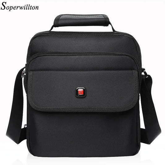 Soperwillton Men's Bag Totes Handbag Waterproof Heavy Protective Cotton Oxford Men Messenger Bags Shoulder Bag Male Female #1057