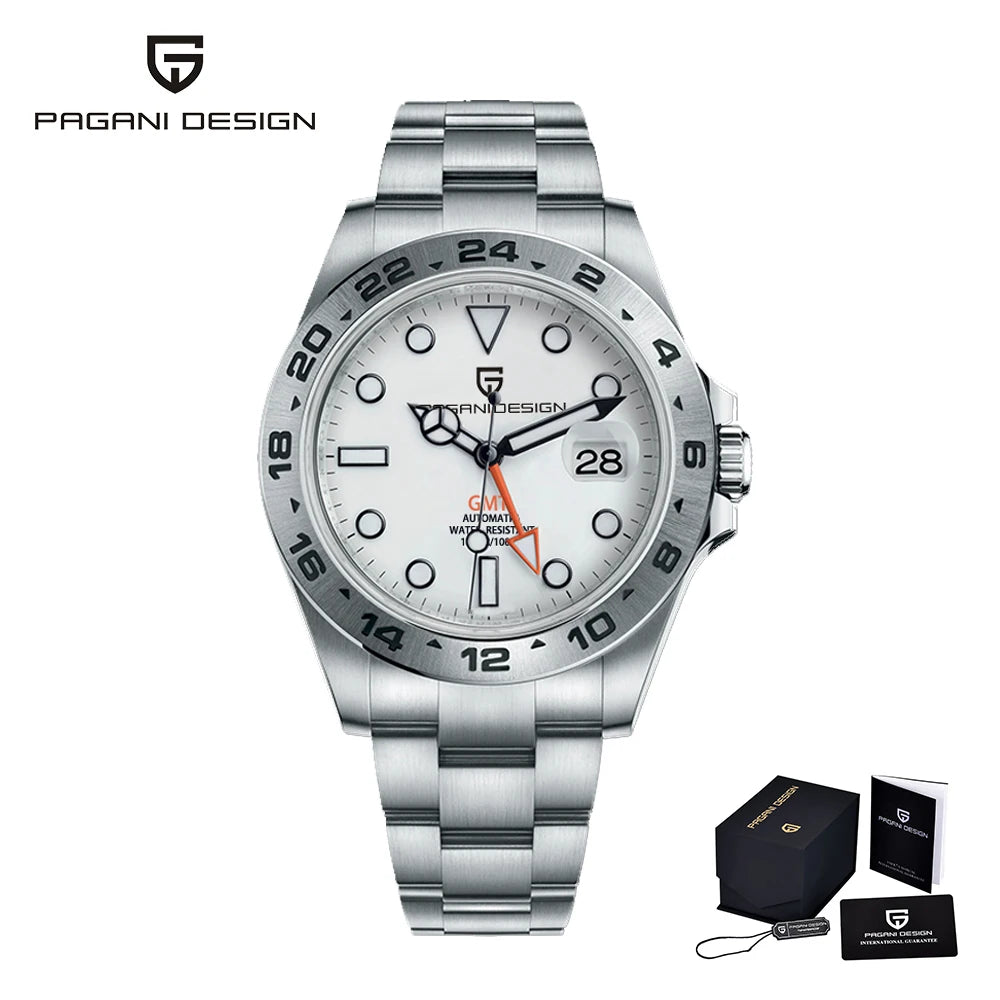 2025 New PAGANI DESIGN Men Mechanical Watches Top Brand Luxury GMT Automatic Watches Men Waterproof Wristwatch Relogio Masculino