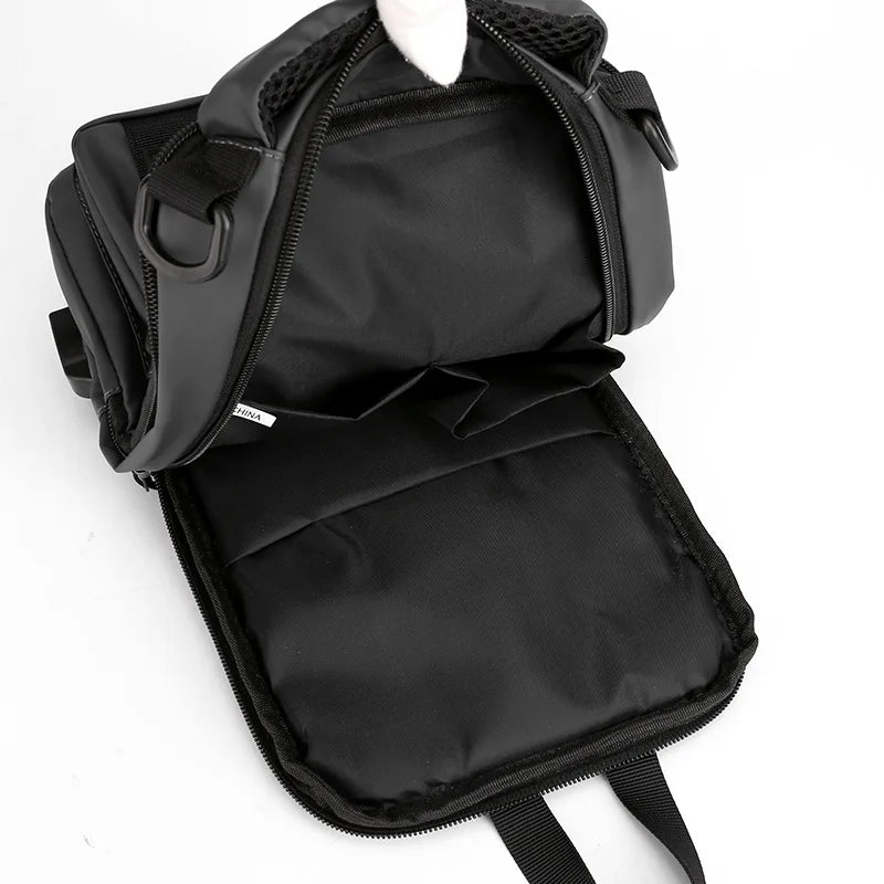 YoReAi New Multifunction Crossbody Bag for Men Anti-theft Shoulder Messenger Bags Male Waterproof Charging USB Bag Casual Tote