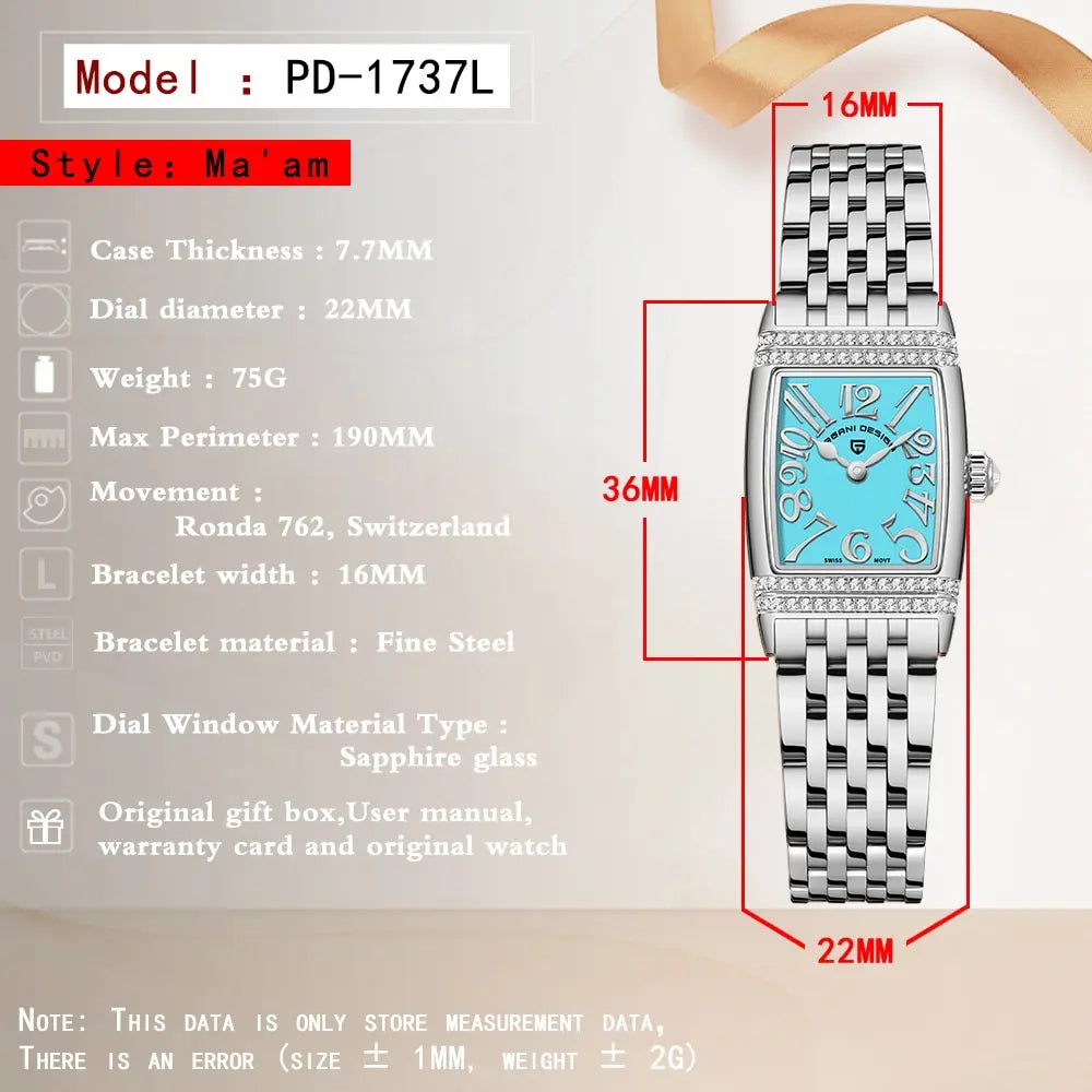 PAGANI DESIGN Women's Watches 2022 Top Brand Luxury Quartz Watch for Women Fashion Stainless Steel 50M Waterproof Sports Clock