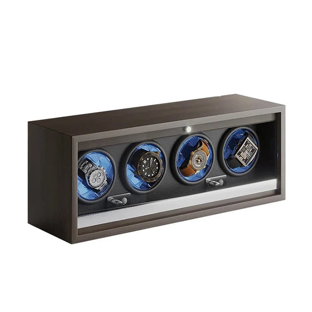 Brand Luxury Wood Watch Winder High-End 1 3 2 4 6 Slot Automatic Watches Box with Mabuchi Moto Watch Cabinet Clock Storage Box
