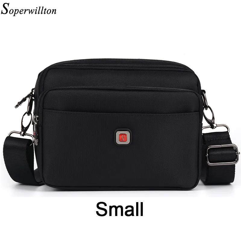Soperwillton Men's Bag Male Shoulder Bag Oxford Messenger Horizontal Bag Crossbody Man Famous Brand Design Bolsa Masculina #1053