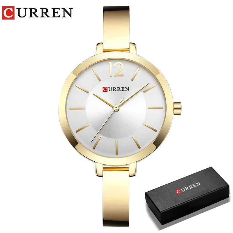 CURREN Watch For Women 9012 Top Brand Luxury Quartz Clock Casual Fashion Ladies Wristwatch Lady Clock Relogio Feminino