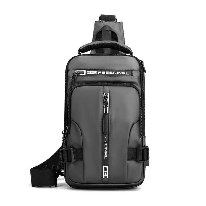 YoReAi New Multifunction Crossbody Bag for Men Anti-theft Shoulder Messenger Bags Male Waterproof Charging USB Bag Casual Tote