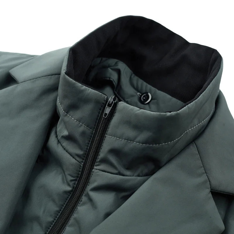 Top Grade Man Down Jacket 2023 New Arrival Men Business Casual Classic Suit Collar 90% Gery Duck Down Coat Keep Warm Parkas