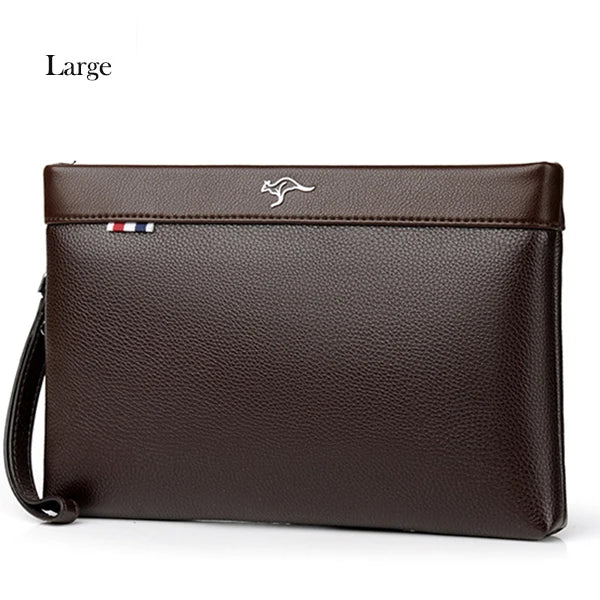 Luxury Brand Business Men Wallet Leather Man Clutch Bag Coins Pocket Purse Casual Envelope Long Wallets Male Handy Bag For IPAD