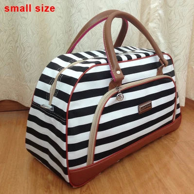 Women Travel Bags 2024 Fashion Pu Leather Large Capacity Waterproof Print Luggage Duffle Bag Casual Travel Bags PT1083